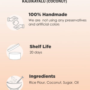 Kajjikayalu - Coconut - aayees.com