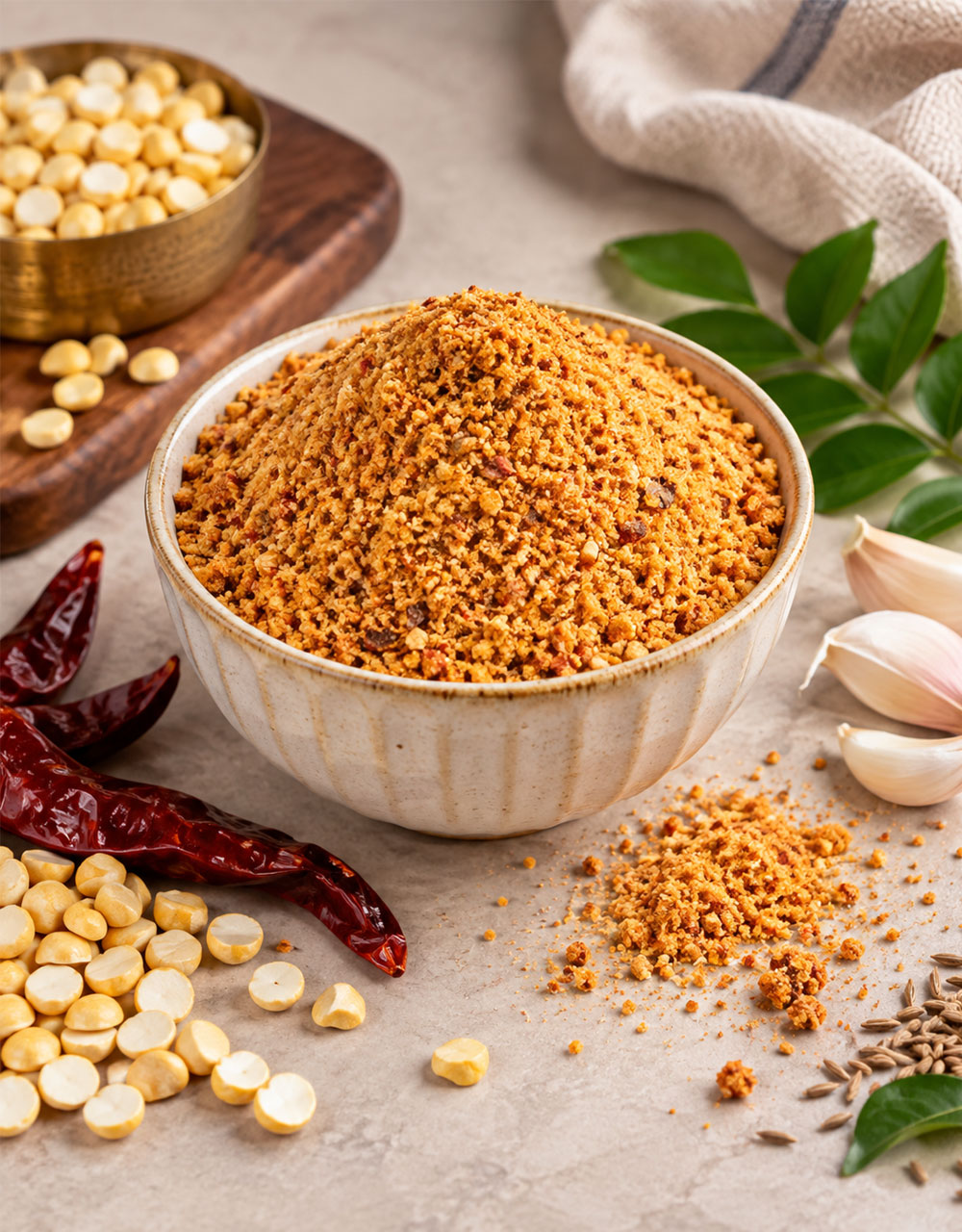 Putnala Karam Podi, Roasted Gram Chilli Powder Putnala Karam Podi, Roasted Gram Chilli Powder