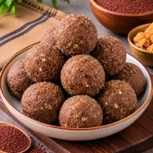 Ragi Laddu, Finger Millet Laddu at Aayees